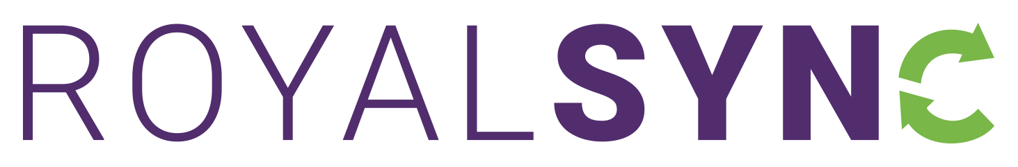 This image is the logo for ROYALSYNC, the ˽ֲ's campus engagement platform.